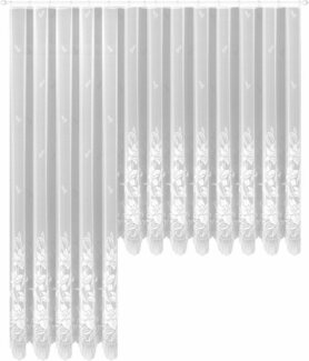 Weckbrodt Gardine Wismar (1 St), Kräuselband, halbtransparent, Jacquard, Jacquard, strukturiert, Allover,floral,halbtransparent, Bordüre, Store