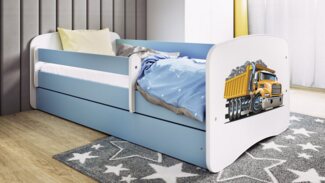 Bjird Kinderbett Babydream 180x80 cm 160x80 cm 140x70 cm (optional mit Matratze, mit Schublade Rausfallschutz und Lattenrost), verschieden Farben und Varianten für Mädchen und Jungen