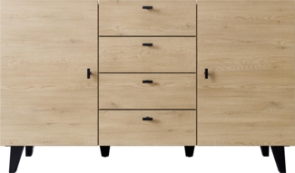 Kommode Vurkizo 150 2D4SZ (Farbe: Eiche Cremona)