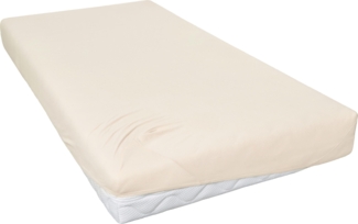 Jersey Spannbettlaken 150 x 200 cm ecru