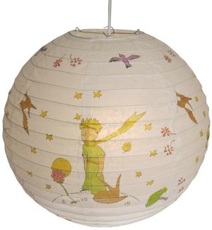 Kinder Papierlampe DER KLEINE PRINZ Lampenschirm Pendelleuchte mit Aufhängung