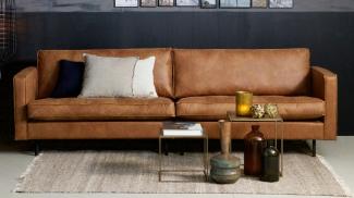 Rodeo Classic Sofa 3 Sitzer Lederoptik, Cognac