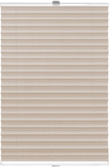 DomDeco Plissee "Natural", Beige, 50x120 cm Klemmfix, Plissee ohne Bohren, Ohne Bohren, Klemmfix, Sicht- und Sonnenschutz, ohne Bohren, Klemmfix, Fixmaß, Klemmträger