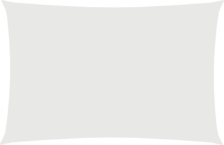 vidaXL Sonnensegel Oxford-Gewebe Rechteckig 2x4 m Weiß 135257