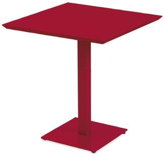 Balkontisch Mogan 80x80 cm rot