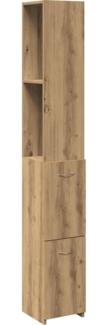 vidaXL Badschrank Artisan-Eiche 25x25x170 cm Holzwerkstoff 856653
