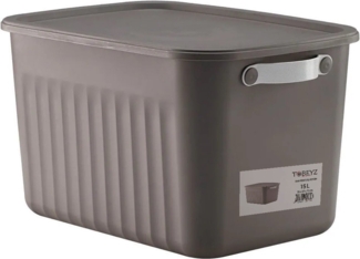 Luxury Bites Aufbewahrungsbox mit Deckel, 20L-15L -10L BPA-freie Kunststoff, nestbar und stapelbar (6 Farben, 9 Farbkombiationen, 3er Set)