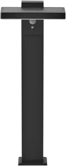 Solar LED Pollerleuchte POPLAR mit Bewegungsmelder Schwarz