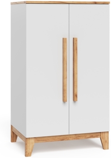 Vitalispa Kinderkleiderschrank Weiß/Artisan 70 x 120 cm, Malia