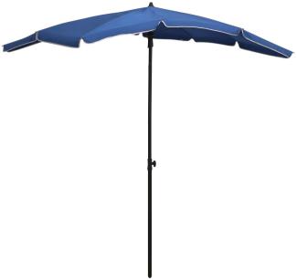 vidaXL Sonnenschirm mit Mast 200x130 cm Azurblau 315558