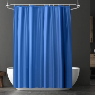 Duschvorhang Anti-Schimmel PEVA 180x180 cm Wasserdicht Navy Blau