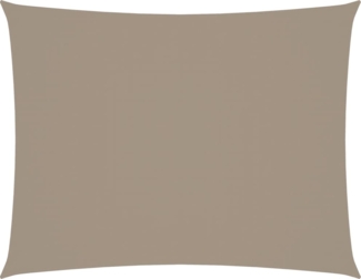 vidaXL Sonnensegel Oxford-Gewebe Rechteckig 3,5x4,5 m Taupe 135434