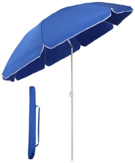 Sekey Sonnenschirm Ø 160 cm Balkonschirm Rund Strandschirm Sonnenschirm mit Schutzhülle, LxB: 160,00x160,00 cm, Neigungswinkel verstellbar, Höhe verstellbar, mit Tragetasche