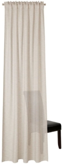 Neutex for you! Vorhang Biella, verdeckte Schlaufen (1 St), halbtransparent, Jacquard, HxB: 245x142, Schal mit verdeckten Schlaufen