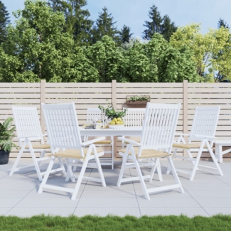 vidaXL Gartenstuhl-Kissen 6 Stk. Beige 50x50x3 cm Oxford-Gewebe 314045