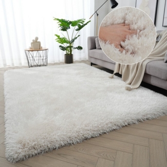 Guido Maria Kretschmer Home&Living Hochflor-Teppich Micro exclusiv Teppich, sehr hoher Flor, weich durch Mikrofaser, rechteckig, Höhe: 78 mm, sehr weich, flauschig, uni, Wohnzimmer, Schlafzimmer, Kinderzimmer