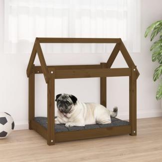 vidaXL Hundebett 71 x 55 x 70 cm Massivholz Kiefer, Honigbraun