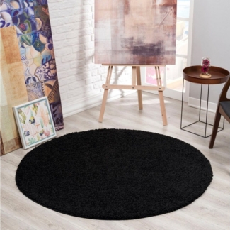 Sanat Hochflor-Teppich LOCA, rund, Höhe: 30 mm, Wohnzimmer, Langflor, Shaggy, Schlafzimmer