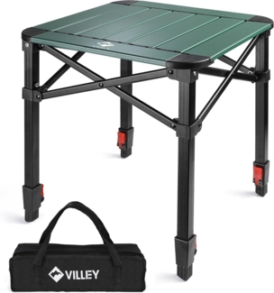 Aluminium Klapptisch mit Tragetasche für Camping und Picknick 40 x 40 x 53 cm