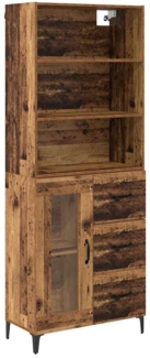 vidaXL Highboard Altholz 69,5 x 34 x 180 cm Holzwerkstoff 3415647