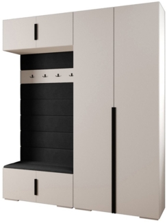 ABIKS MÖBEL Kompaktgarderobe INOVA 1 SATZ 18 Möbelset, Garderobe mit Kleiderstange und Regalen