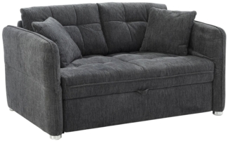 Funktionssofa Lars / Leon , Polyester , Grau , 147 x 0 x 105 cm