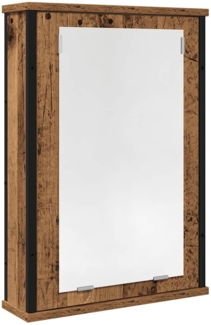 vidaXL Bad-Spiegelschrank Altholz-Optik 42x12x60 cm Holzwerkstoff 862229