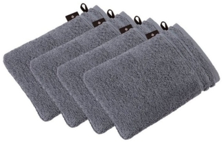Vossen Waschhandschuh 4er Pack Waschhandschuh 22 x 16 cm Calypso feeling, Frottier (Spar-Set, 4-St), Vegan