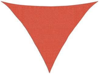 vidaXL Sonnensegel 160 g/m² Terrakottarot 3,5x3,5x4,9 m HDPE 311367