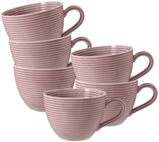 Seltmann Weiden Beat Color Glaze Kaffeetasse 0,26 l 6er Set Altrosa - DS