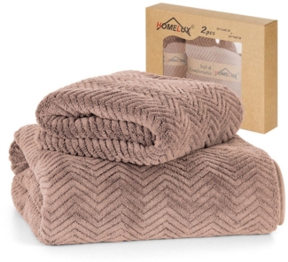 HOMELUX Handtuch Set 2 / 3 / 4 teilig Badetuch Set + Towel saugstarkes Frottiertücher Set, (Badetuch, 2-St), Saugstark mit griffiger Oberfläche
