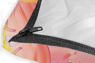 MuchoWow Dekokissen Abstrakt - Lackierung - Modern - Farbenfroh, Zierkissen mit Füllung für Wohnzimmer, Sofakissen, 40x40 cm