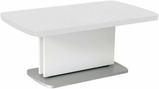 Couchtisch höhenverstellbar und ausziehbar Clovis 110x53x63 Weiß