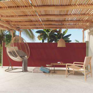vidaXL Seitenmarkise Ausziehbar 160x500 cm Rot 317925