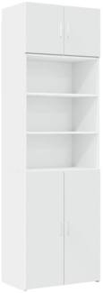 vidaXL Hochschrank Weiß 70x42,5x225 cm Holzwerkstoff 3281315