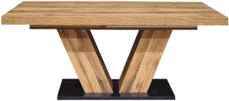 Ausziehtisch Kingston / Komfort 2.0, Holzfarben, 180 x 76 x 90 cm