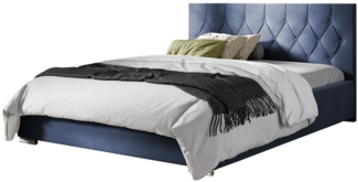 Polsterbett Simori Tap , Blau, 120x200 cm