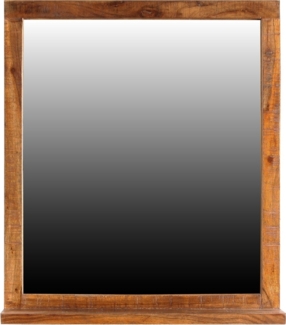 Badspiegel mit Ablage 67x78cm 'Austin' Akazie massiv lackiert