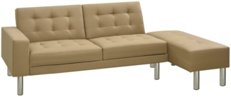 vidaXL Schlafsofa Cappuccino-Braun Kunstleder [323622]