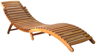 vidaXL Sonnenliegen 2 Stk. mit Auflagen Massivholz Akazie 3077363
