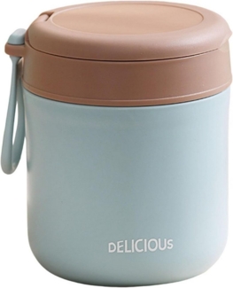 Coonoor Thermobehälter Warmhaltebehälter, Edelstahl, Auslaufsichere, Edelstahl, Müslibecher To Go mit Löffel