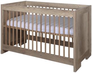 Kidsmill Brent Babybett Oldwood 60 x 120 cm Grau