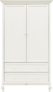 Bopita Juliette Kleiderschrank – 2-türig – Off-Whi - Material: MDF / Spanplatte - Babypark. de