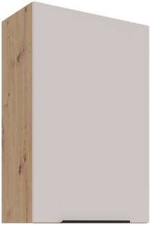 Küchen Hängeschrank 60 cm Küche SOLANO Kaschmir beige matt + Eiche Artisan matt Küchenzeile Küchenblock Küche Einbauküche