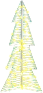 vidaXL Weihnachtsbaum mit 100 LEDs Warmes Weiß 120 cm Haustier 42019214