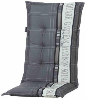 Sitzauflage >Madison Garden< in grau - 123x8x50 (BxHxT)