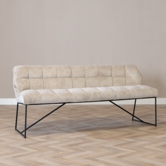 Bronx71 Esszimmerbank Stoff Jelle taupe 185 cm