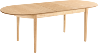 Ausziehbarer Esstisch LARTO Helle Esche 180 220 cm 90 cm