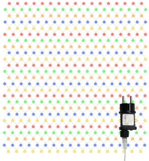 Clanmacy LED-Lichternetz LED Lichternetz Lichterkette Deko Lichtervorhang