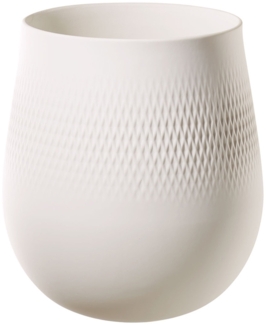 Villeroy & Boch Manufacture Collier Vase Carré 23 cm blanc - DS
